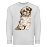 Dove Grey Shih Tzu Dog Premium Sweatshirt - LillyAllenDesigns