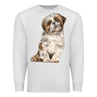 Oatmeal Heather Shih Tzu Dog Premium Sweatshirt - LillyAllenDesigns