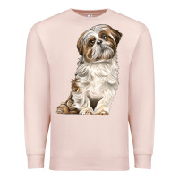 Pale Pink Shih Tzu Dog Premium Sweatshirt - LillyAllenDesigns