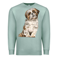 Seafoam Shih Tzu Dog Premium Sweatshirt - LillyAllenDesigns