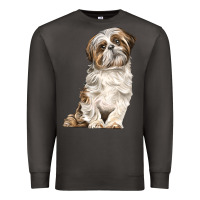 Smoke Shih Tzu Dog Premium Sweatshirt - LillyAllenDesigns