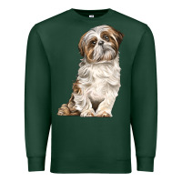 Sports Green Shih Tzu Dog Premium Sweatshirt - LillyAllenDesigns