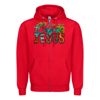 Red give me coffee jesus Zipper Hoodie - RacoonDesign