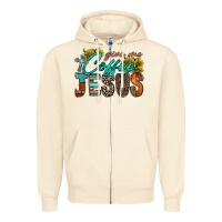 Sandshell give me coffee jesus Zipper Hoodie - RacoonDesign