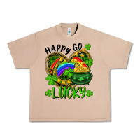 Burro Happy Go Lucky Pot Of Gold And Rainbow Heart Urban Heavy Tee - RanaPortraitStore