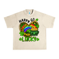Sandshell Happy Go Lucky Pot Of Gold And Rainbow Heart Urban Heavy Tee - RanaPortraitStore