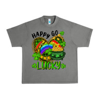 Tornado Happy Go Lucky Pot Of Gold And Rainbow Heart Urban Heavy Tee - RanaPortraitStore