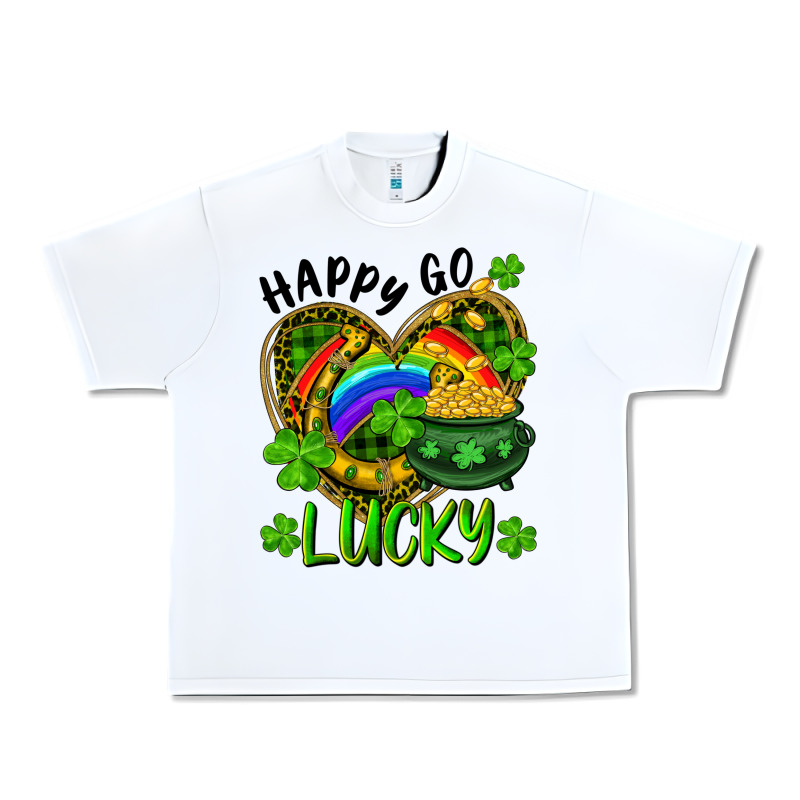 Happy Go Lucky Pot Of Gold And Rainbow Heart Urban Heavy Tee by RanaPortraitStore | Teevron