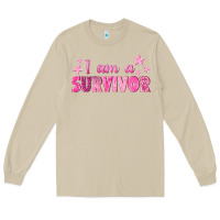 Mushroom I Am a Survivor Breast Cancer Long Sleeve Tee - texasbilliewilder