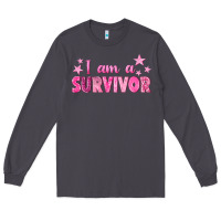 Smoke I Am a Survivor Breast Cancer Long Sleeve Tee - texasbilliewilder