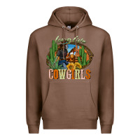 Chestnut long live cowgirls Premium Hoodie - NancyCooperArtShop