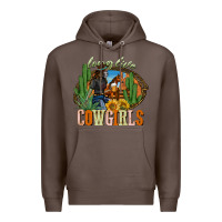 Coffee long live cowgirls Premium Hoodie - NancyCooperArtShop