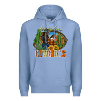 Colony Blue long live cowgirls Premium Hoodie - NancyCooperArtShop