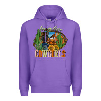 Purple long live cowgirls Premium Hoodie - NancyCooperArtShop