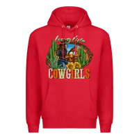Red long live cowgirls Premium Hoodie - NancyCooperArtShop