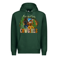 Sports Green long live cowgirls Premium Hoodie - NancyCooperArtShop
