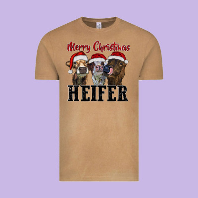 Vintage Tee Merry Christmas Heifers