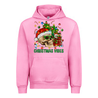 Fuchsia Pink Christmas Vibes Urban Hoodie - BundleAndBundleShop
