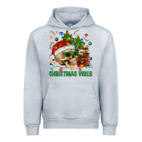 Heather Grey Christmas Vibes Urban Hoodie - BundleAndBundleShop
