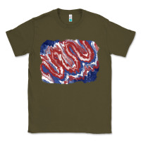 Army Green Patriotic tie dye background Classic Tee - CowGirlArtShop