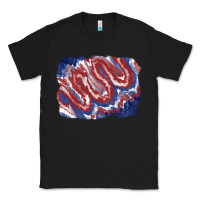 Black Patriotic tie dye background Classic Tee - CowGirlArtShop