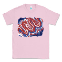Bubblegum Pink Patriotic tie dye background Classic Tee - CowGirlArtShop