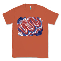 Copper Patriotic tie dye background Classic Tee - CowGirlArtShop