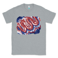 Heather Grey Patriotic tie dye background Classic Tee - CowGirlArtShop