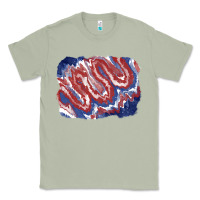 Matcha Patriotic tie dye background Classic Tee - CowGirlArtShop
