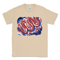 Mushroom Patriotic tie dye background Classic Tee - CowGirlArtShop