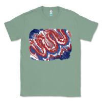 Sage Patriotic tie dye background Classic Tee - CowGirlArtShop