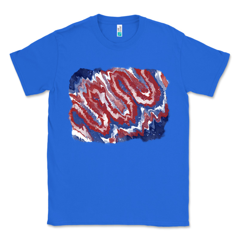 Patriotic Tie Dye Background Classic Tee by CowGirlArtShop | Teevron