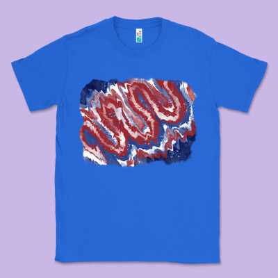 Patriotic Tie Dye Background Classic Tee Designed By Cowgirlartshop