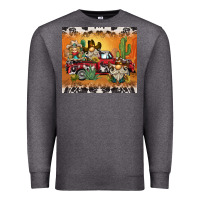 Charcoal Heather western gnome truck Premium Sweatshirt - BarkalooDesign