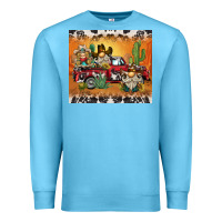 Ocean Blue western gnome truck Premium Sweatshirt - BarkalooDesign