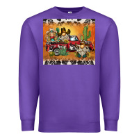 Purple western gnome truck Premium Sweatshirt - BarkalooDesign