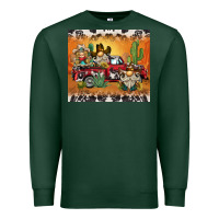 Sports Green western gnome truck Premium Sweatshirt - BarkalooDesign