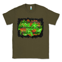 Army Green halloween leopard lines background Classic Tee - BundleAndBundleShop