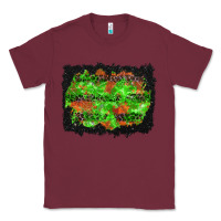 Burgundy halloween leopard lines background Classic Tee - BundleAndBundleShop