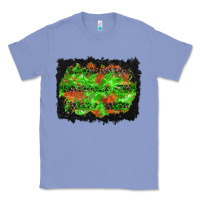 Colony Blue halloween leopard lines background Classic Tee - BundleAndBundleShop