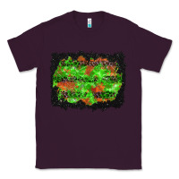 Plum halloween leopard lines background Classic Tee - BundleAndBundleShop