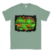 Sage halloween leopard lines background Classic Tee - BundleAndBundleShop