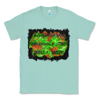 Seafoam halloween leopard lines background Classic Tee - BundleAndBundleShop