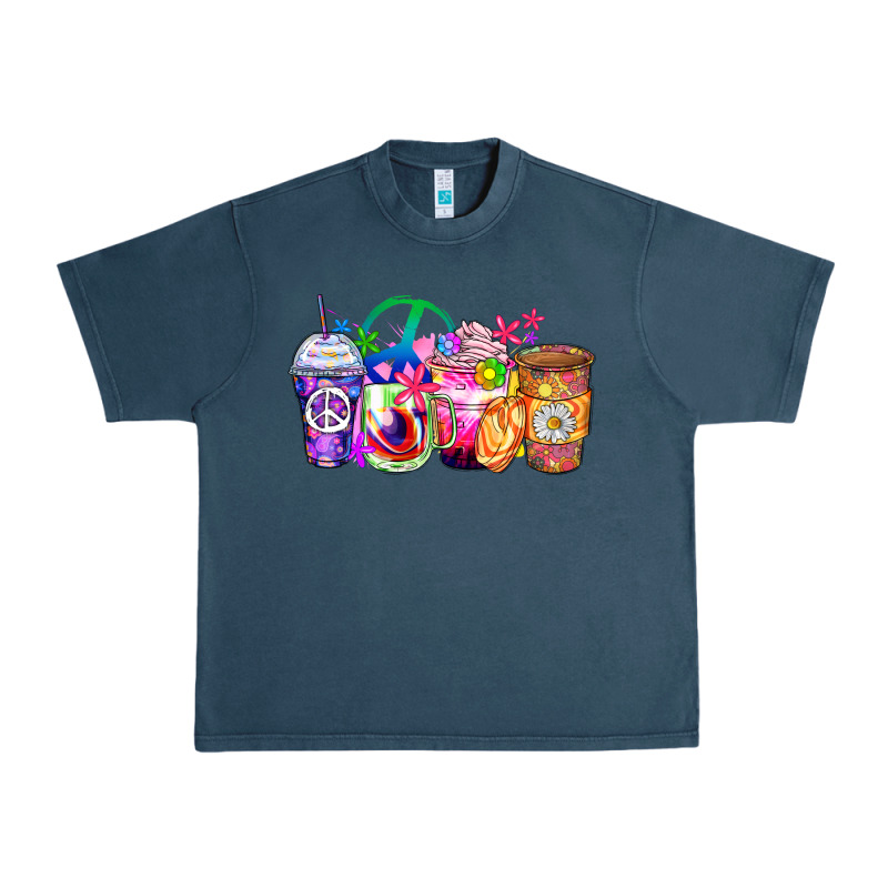 Hippie Coffee Cups Urban Heavy Tee by Zillion Design Studio | Teevron