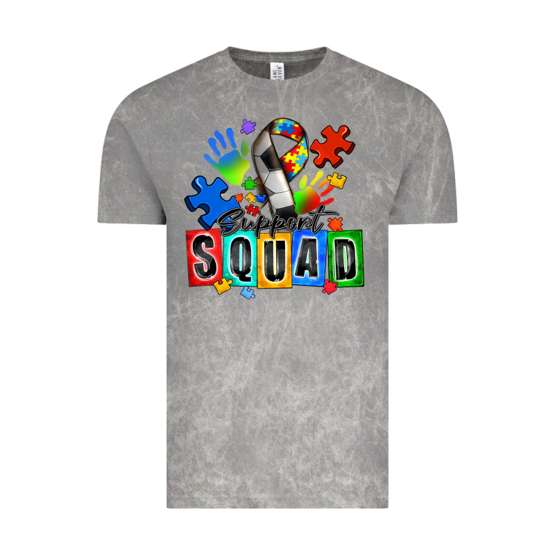 Soccer Support Squad Autism Vintage Tee by Zillion Design Studio | Teevron