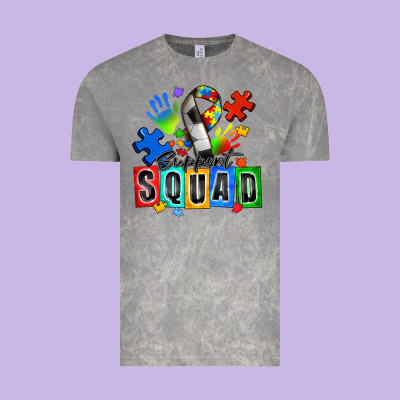 Soccer Support Squad Autism Vintage Tee Designed By Zillion Design Studio