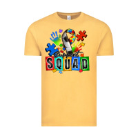 Vintage Mustard soccer support squad autism Vintage Tee - Zillion Design Studio