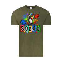 Vintage Olive soccer support squad autism Vintage Tee - Zillion Design Studio