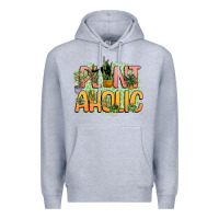 Heather Grey plantaholic Premium Hoodie - NancyCooperArtShop