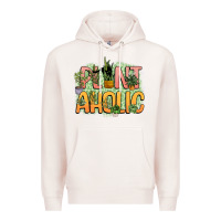 Pale Pink plantaholic Premium Hoodie - NancyCooperArtShop